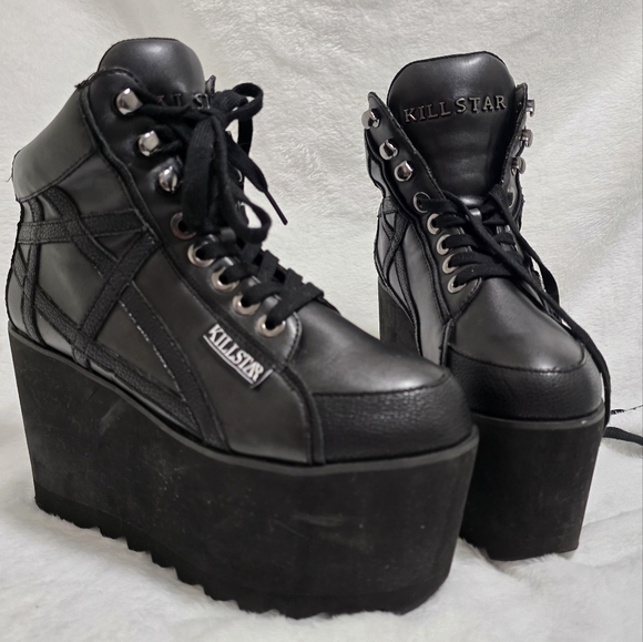 KILLSTAR BOOTS size 6 Alternative Goth Costume Play COSPLAY Black - Picture 1 of 8
